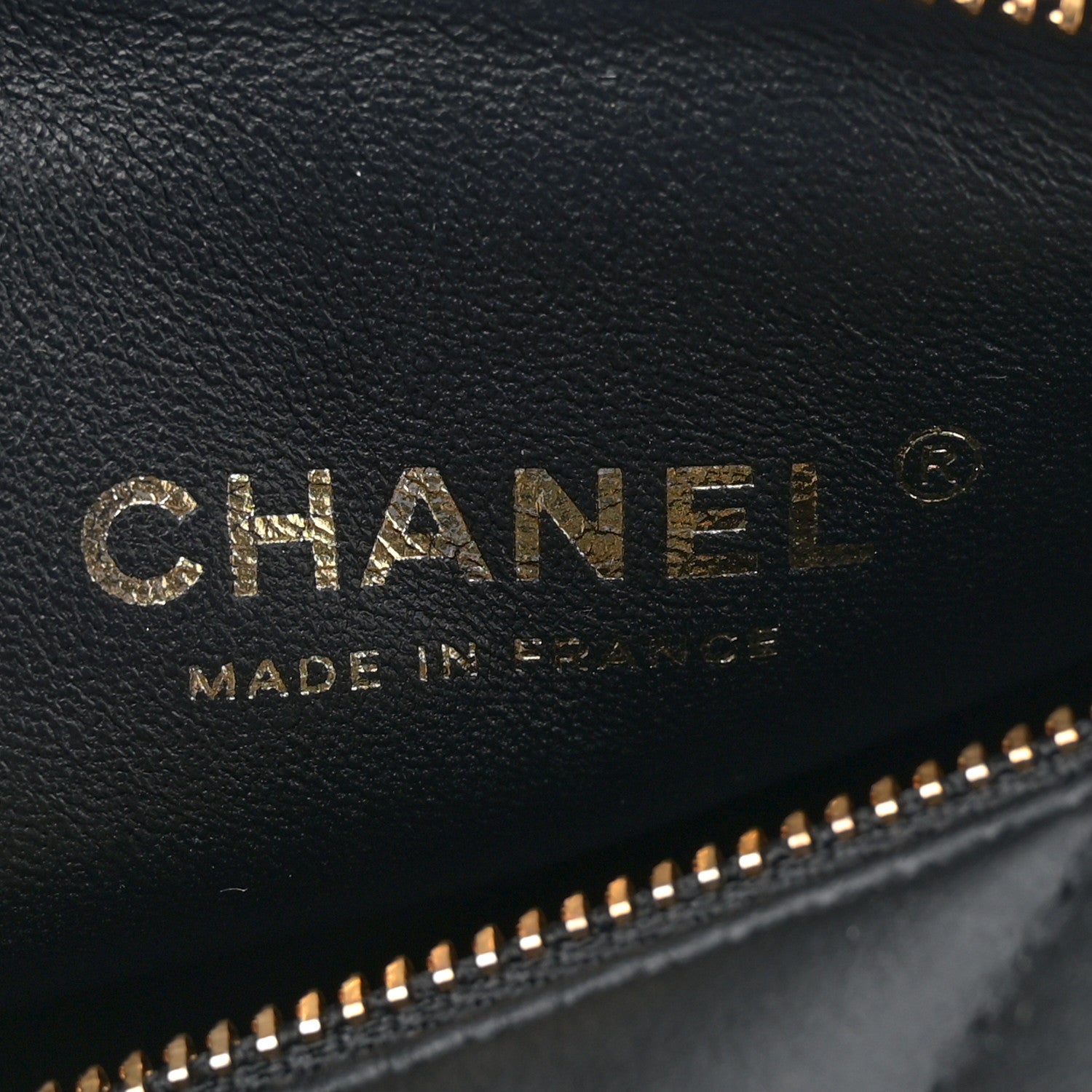 Chanel Calfskin Quilted Square Top Handle Vanity Case Black 7 of 11