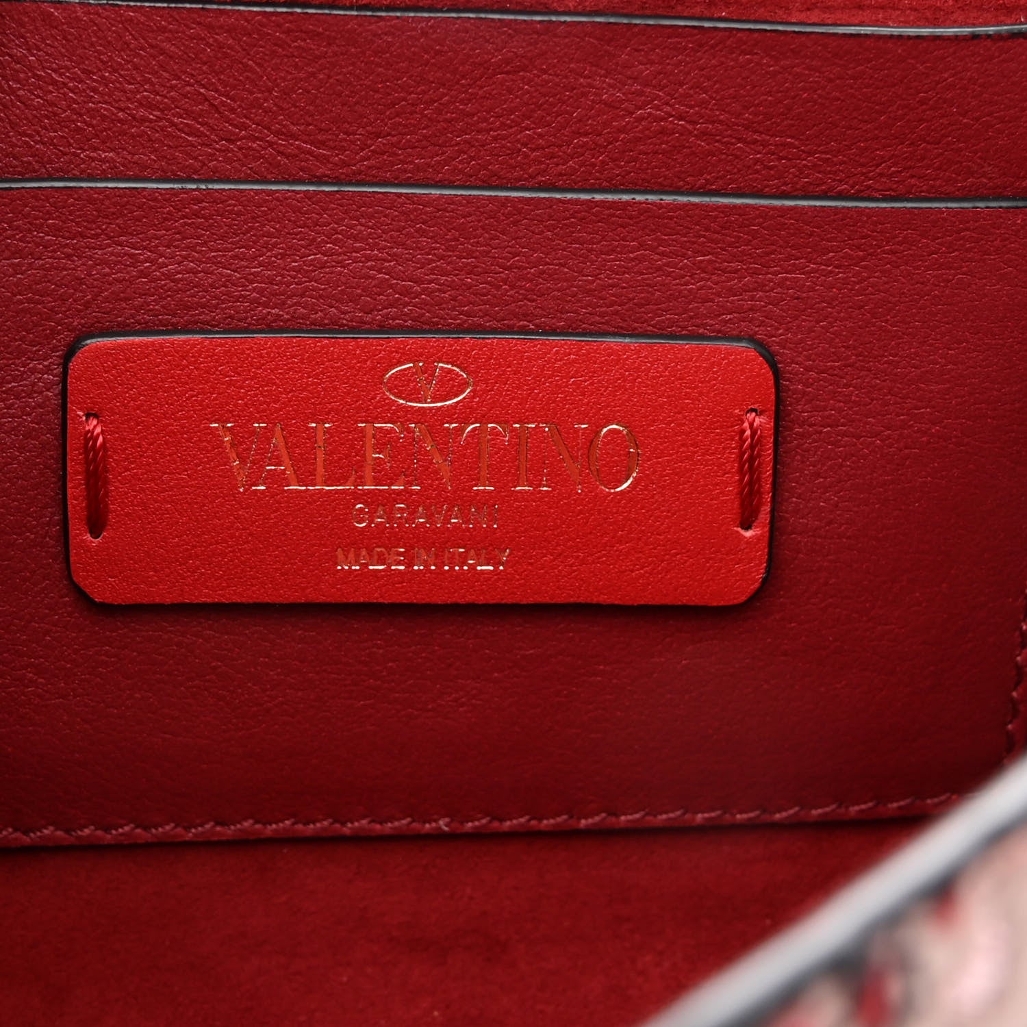 Valentino Garavani Calfskin Demilune Belt Bag Red 6 of 17