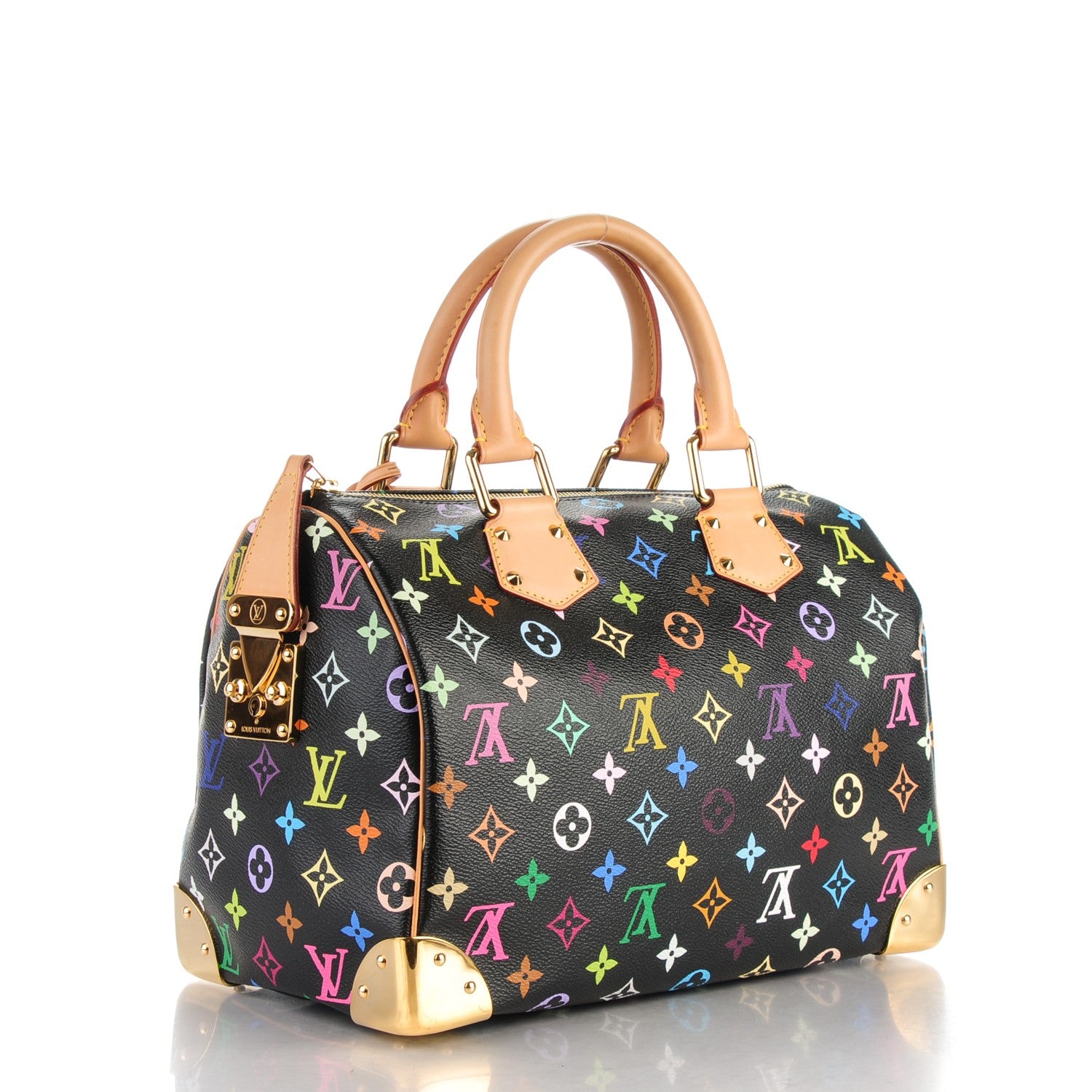 Louis Vuitton Monogram Multicolor Speedy 30 Black 3 of 7