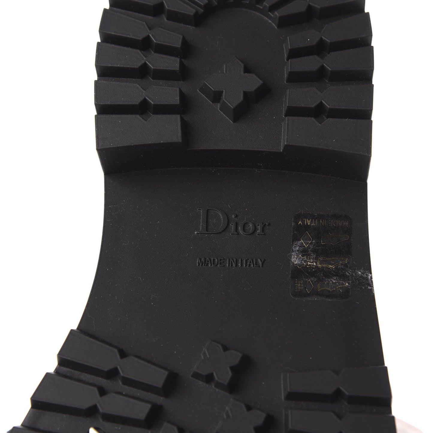 Shiny Rubber Diorcamp Low Boots 37 Black