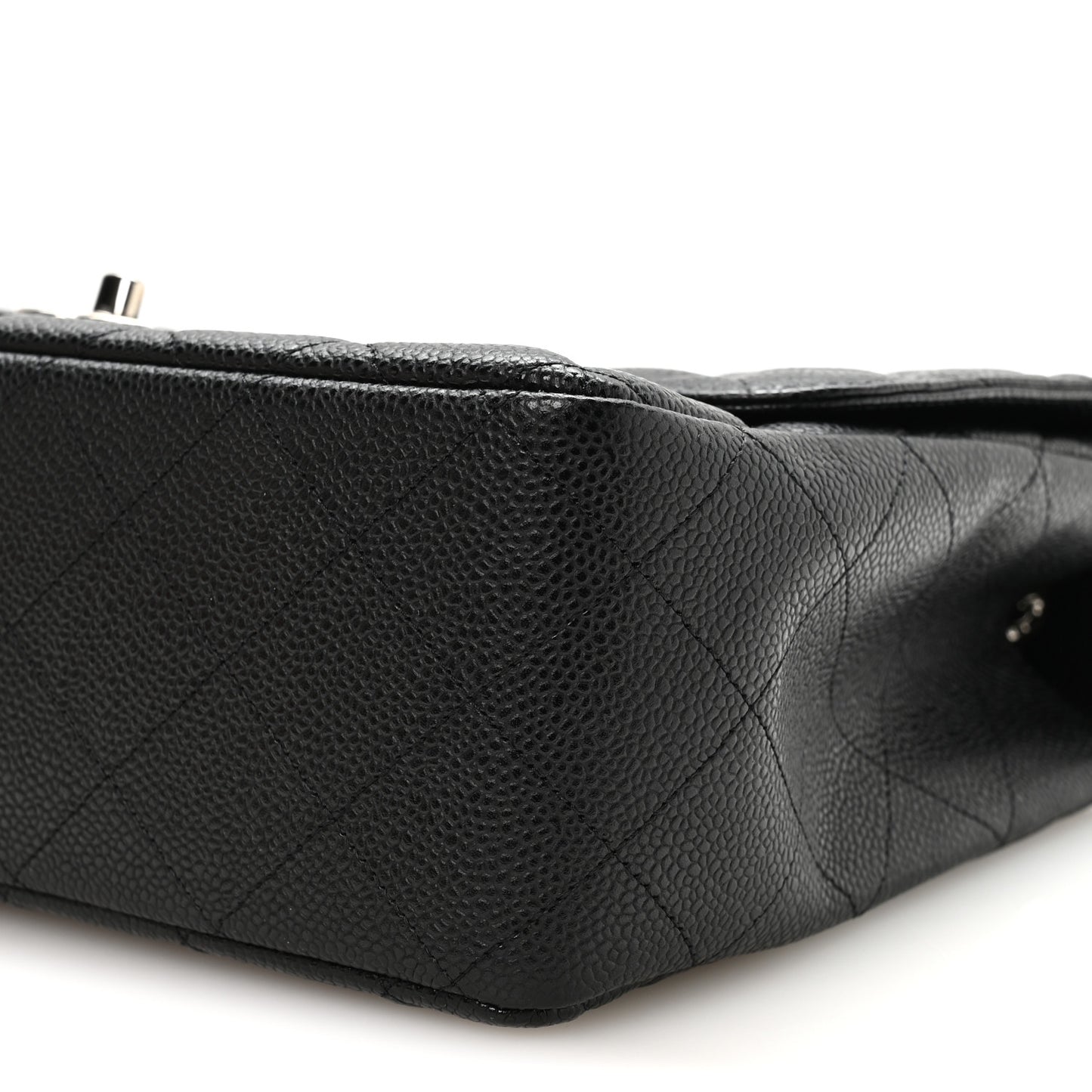 Caviar Quilted Jumbo Single Flap Black