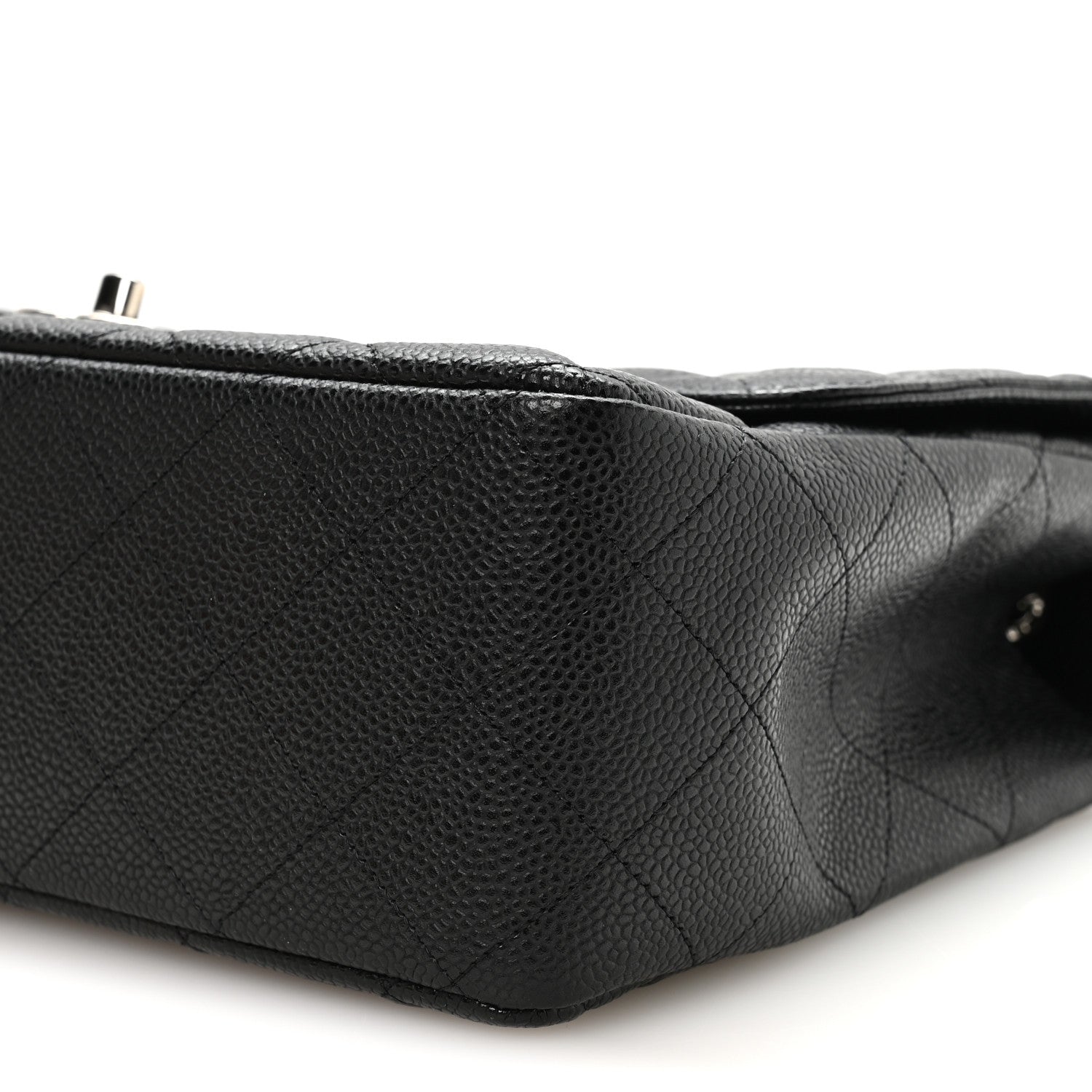 Chanel Caviar Quilted Jumbo Single Flap Black 10 of 11