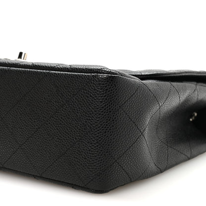 Chanel Caviar Quilted Jumbo Single Flap Black 10 of 11