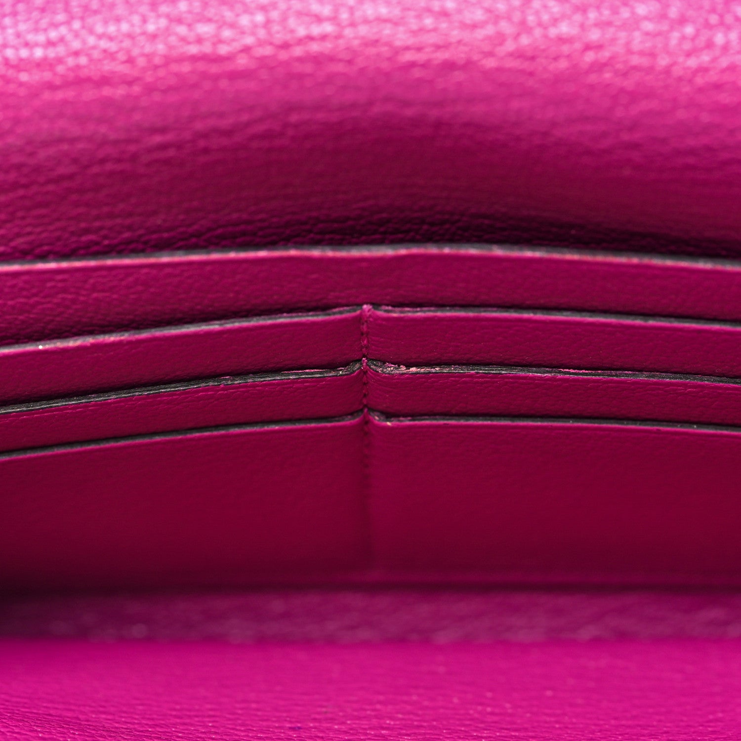 Hermes Chevre Mysore Kelly Longue Wallet Rose Pourpre 10 of 11