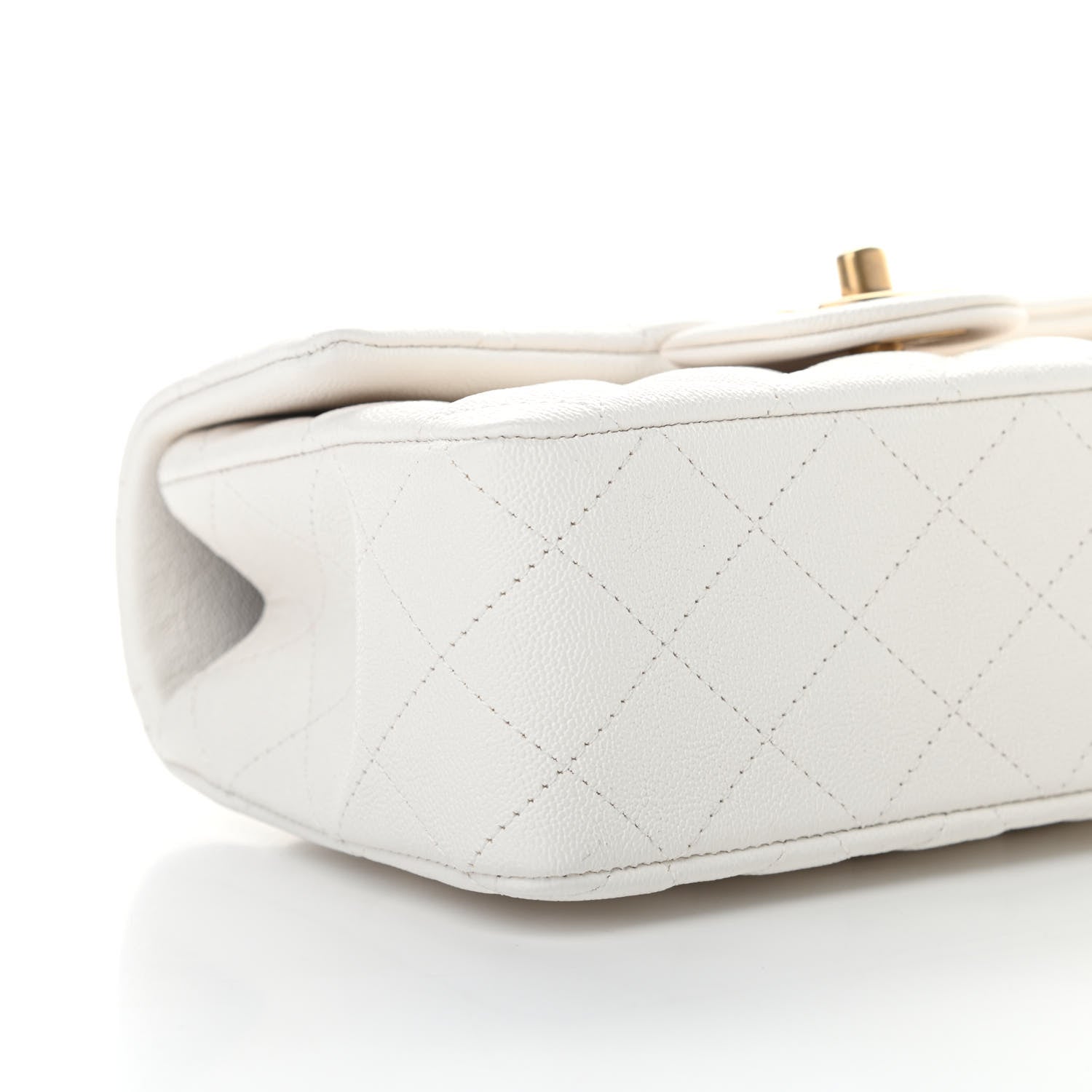 Chanel Caviar Quilted Mini Top Handle Rectangular Flap White 9 of 11