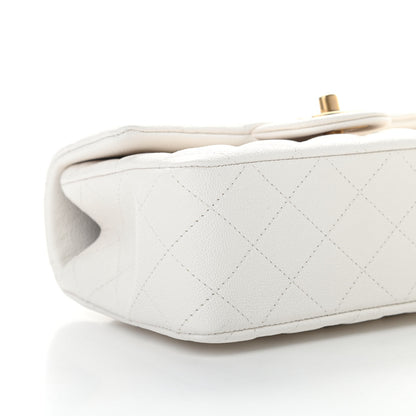 Chanel Caviar Quilted Mini Top Handle Rectangular Flap White 9 of 11