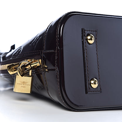 Louis Vuitton Vernis Alma BB Amarante 8 of 10
