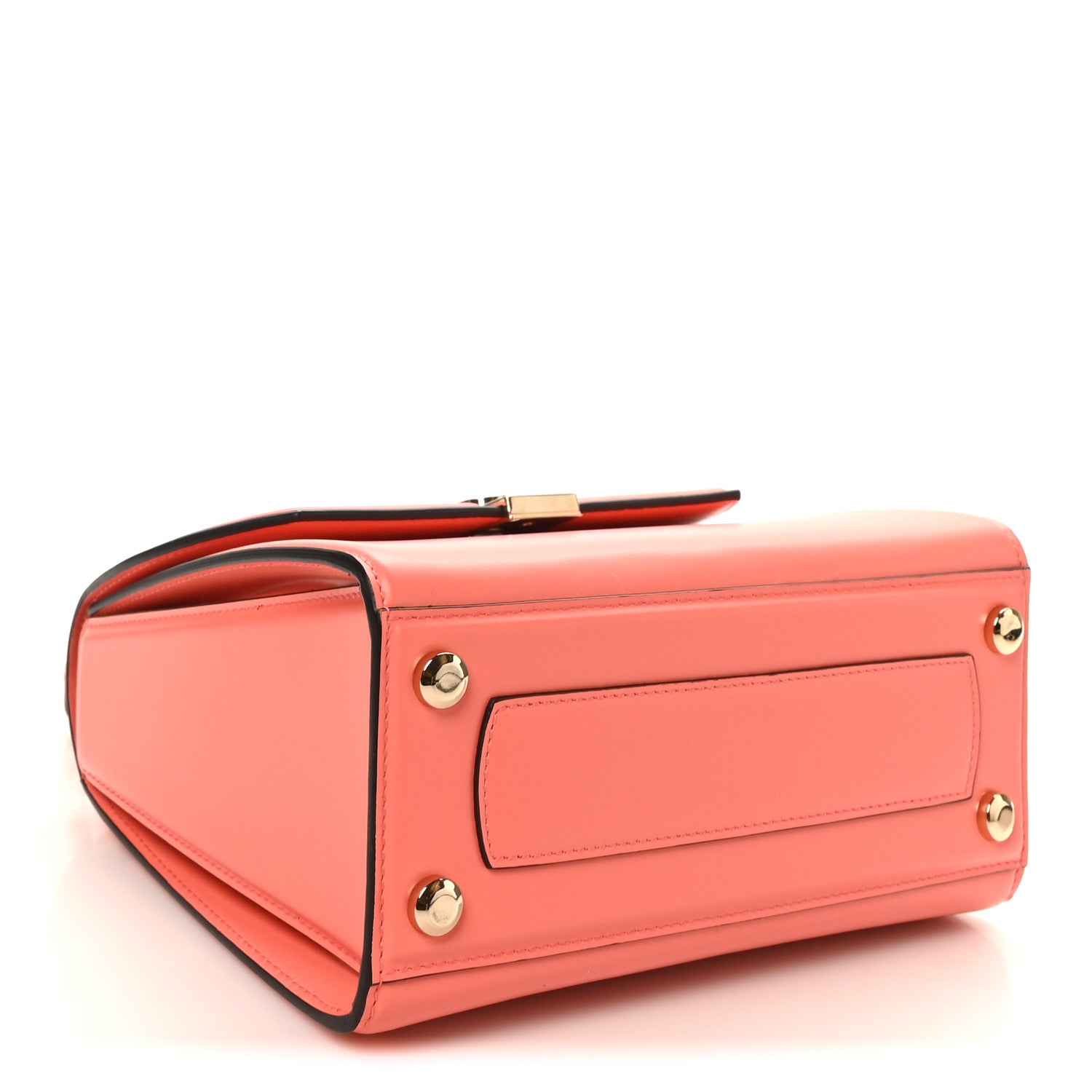 Salvatore Ferragamo Smooth Calfskin Small Boxyz Orange 4 of 9