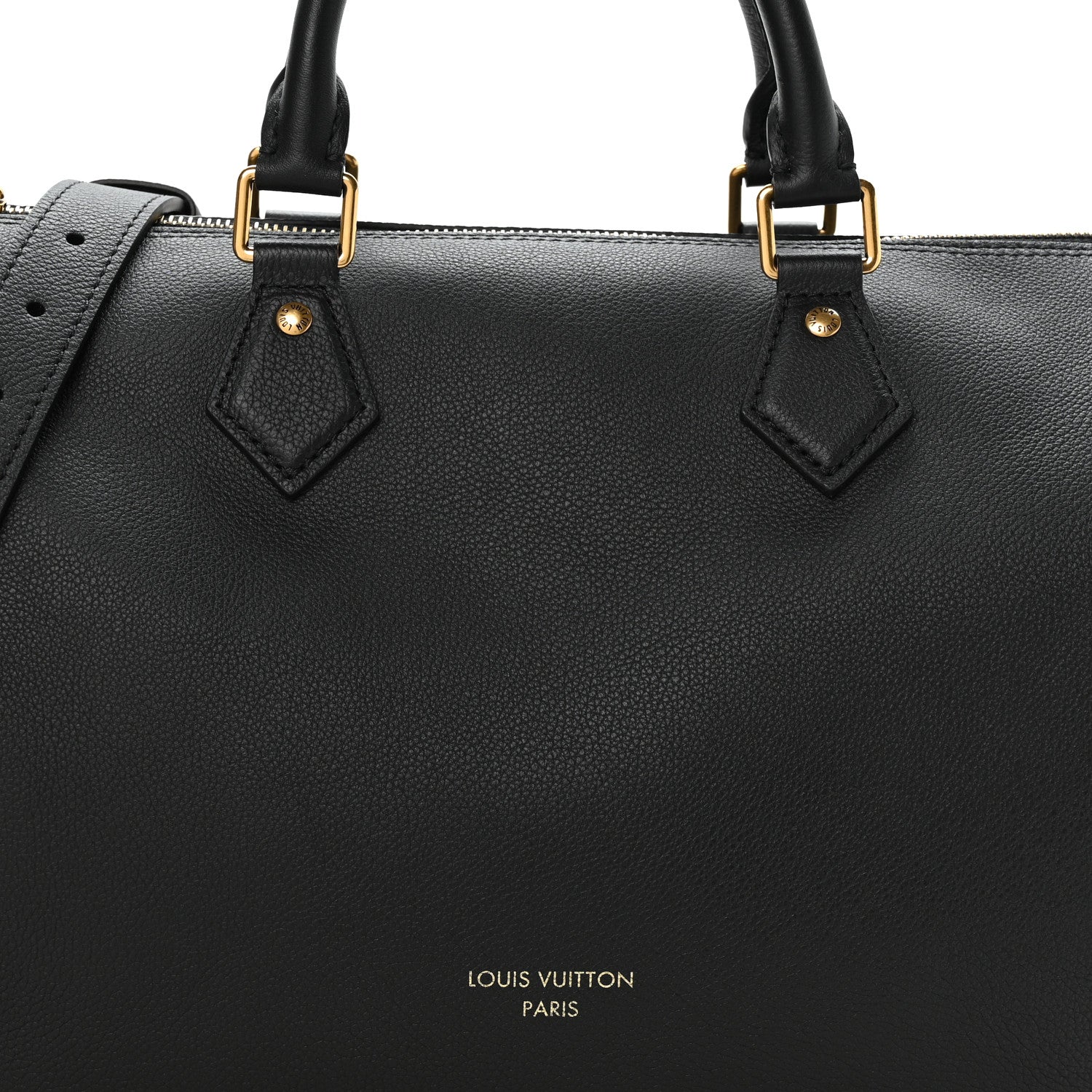 Louis Vuitton Grained Calfskin Low Key Speedy 30 Black 7 of 10