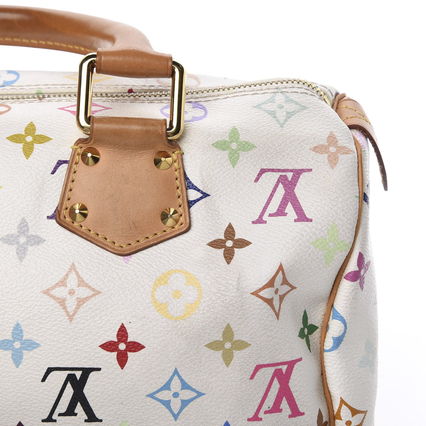 Monogram Multicolor Speedy 30 White