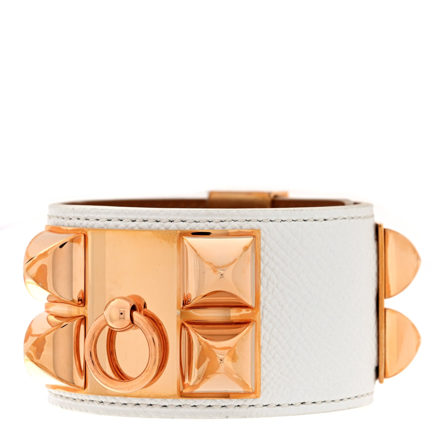 Epsom Collier De Chien CDC Bracelet T3 White