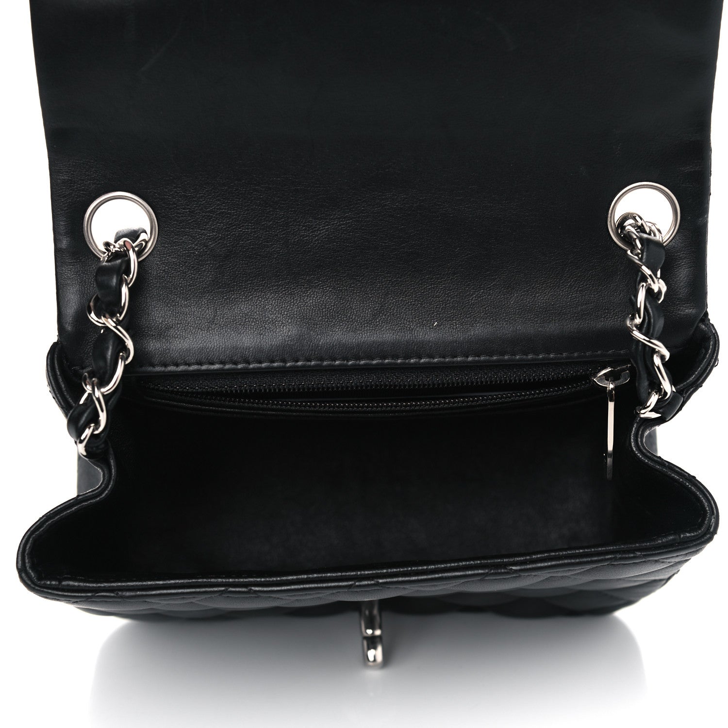 Chanel Lambskin Quilted Mini Square Flap Black 4 of 4