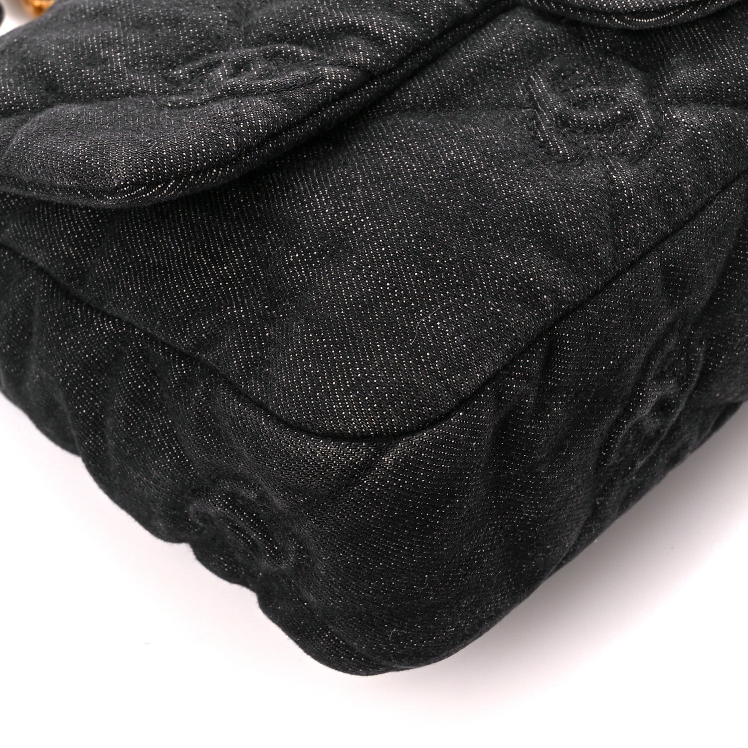 Chanel Denim Quilted Medium Funky Town Flap Black 10 of 12