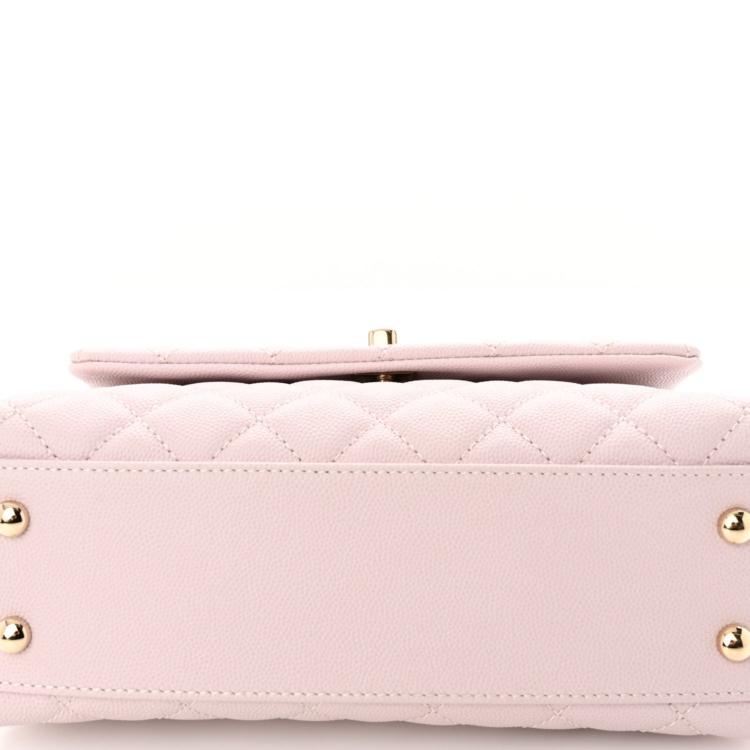 Chanel Caviar Quilted Mini Coco Handle Flap Light Pink 11 of 12