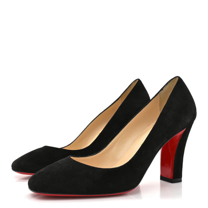 Christian Louboutin Veau Velours Viva 85 Pumps 37.5 Black 4 of 9