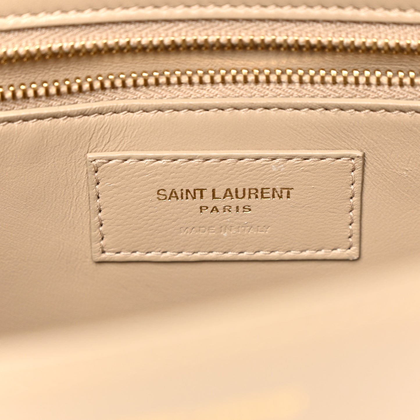 Smooth Calfskin Carre Satchel Dark Beige