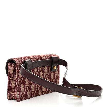 Christian Dior Oblique Saddle Belt Bag Bordeaux 3 of 12