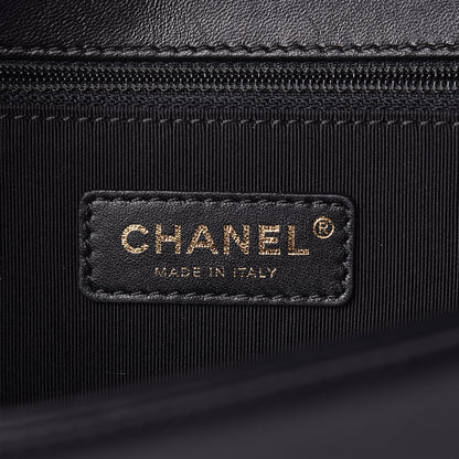 Chanel Lambskin Quilted Large Boy Flap Black 6 of 17