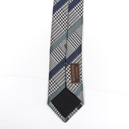 Hermes Silk Mens Checked Neck Tie 6 of 6