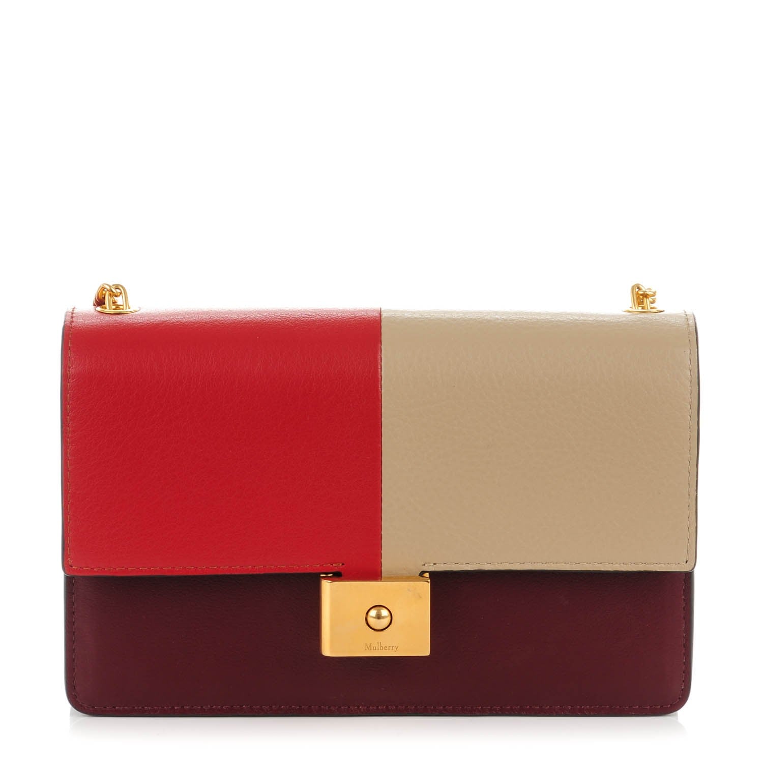 Mulberry Smooth Calfskin Cheyne Clutch Rust Dune Burgundy 1 of 7