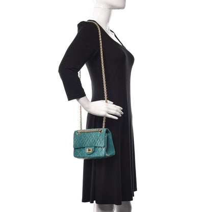 Chanel Aged Calfskin Quilted 2.55 Reissue Mini Flap Green 2 of 9
