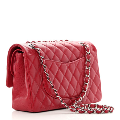 Chanel Caviar Quilted Medium Double Flap Dark Red 3 of 15
