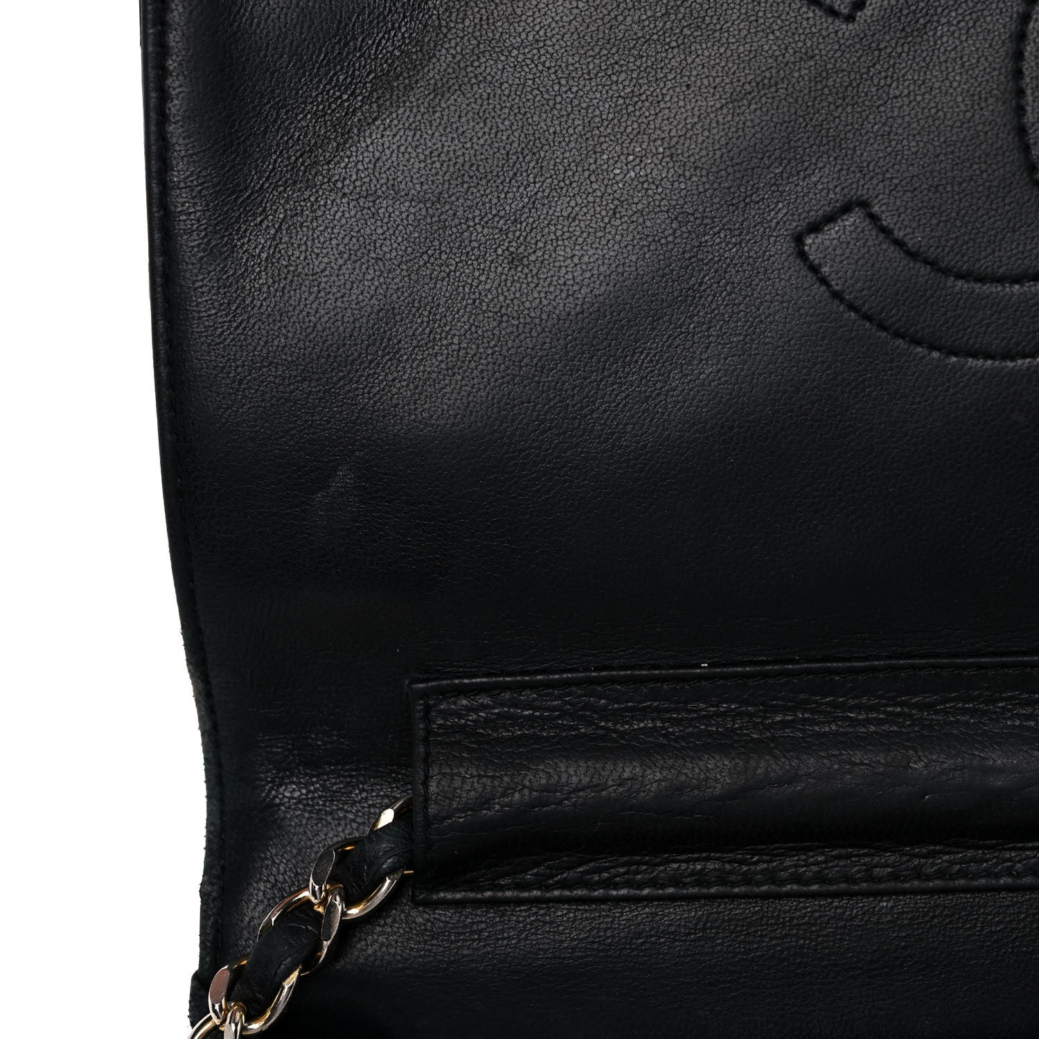 Chanel Lambskin Quilted Wallet On Chain WOC Black 18 of 28