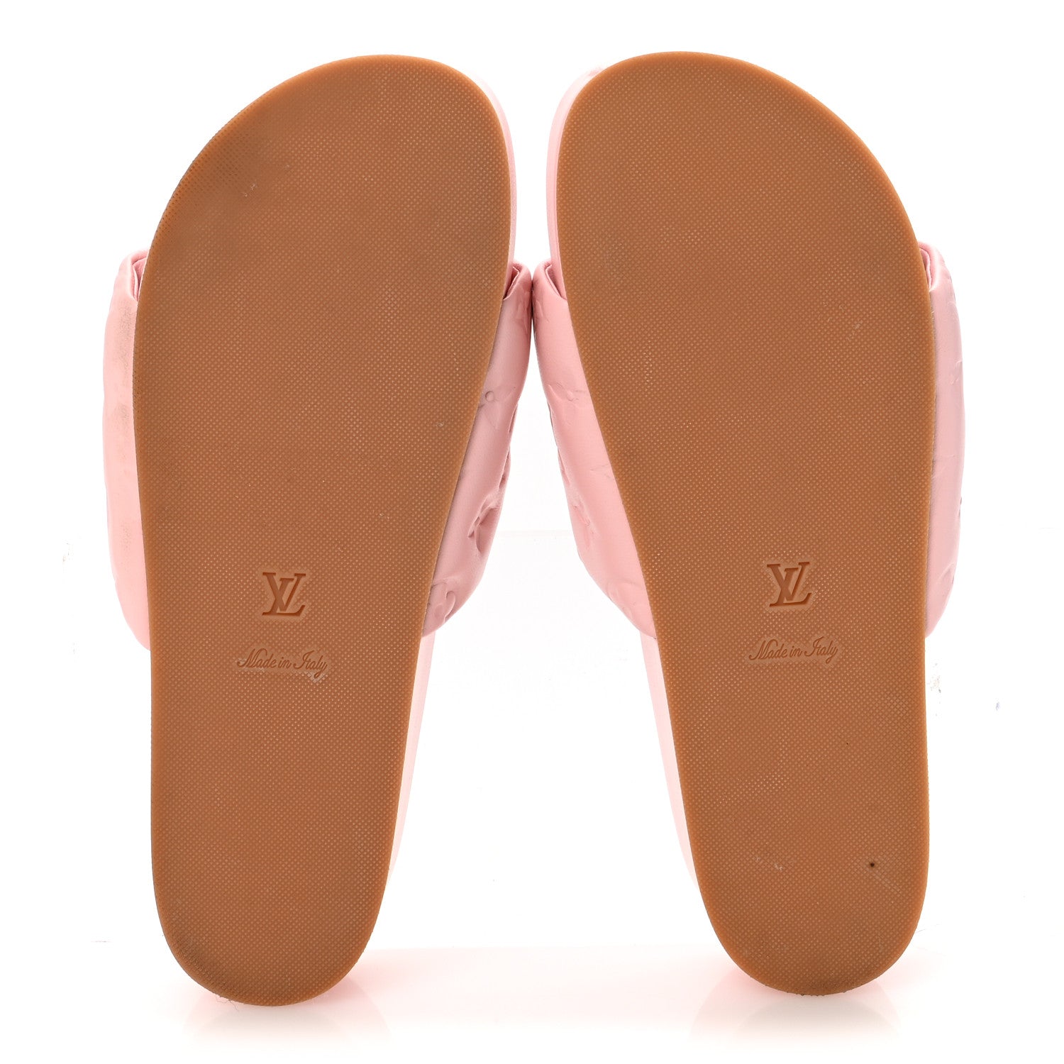 Louis Vuitton Lambskin Embossed Monogram Jumbo Flatform Mule Sandals 41 Rose Clair 6 of 9