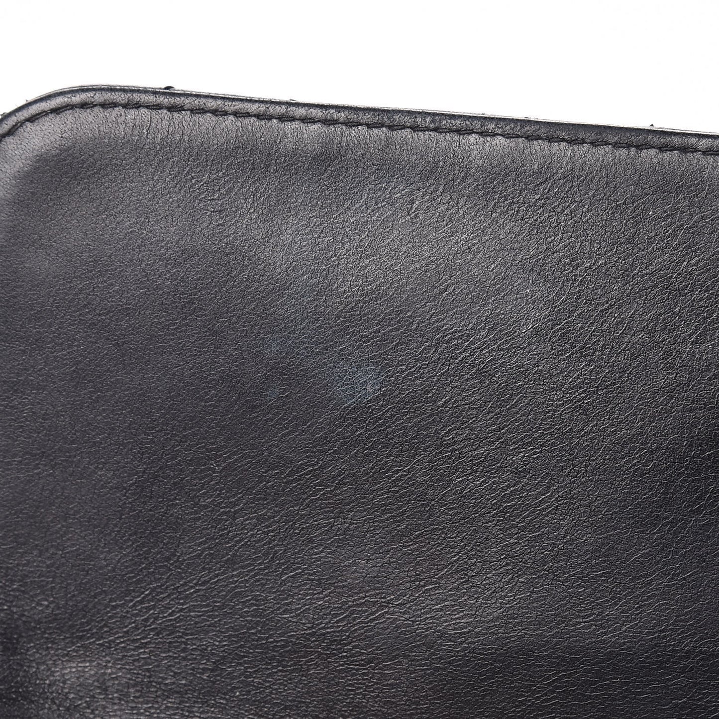 Lambskin Quilted Jumbo Single Flap Black