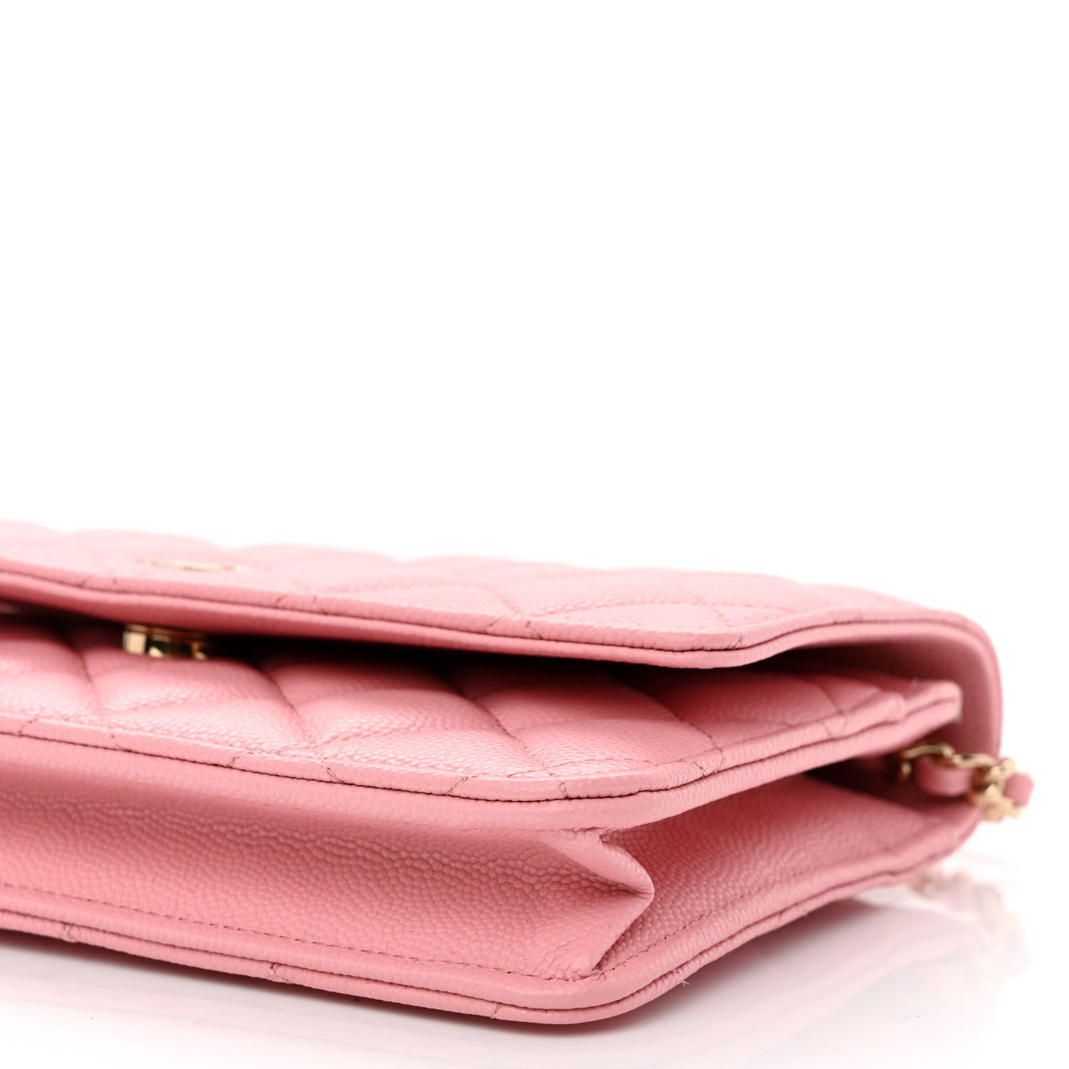 Chanel Caviar Quilted Wallet on Chain WOC Light Pink 10 of 11