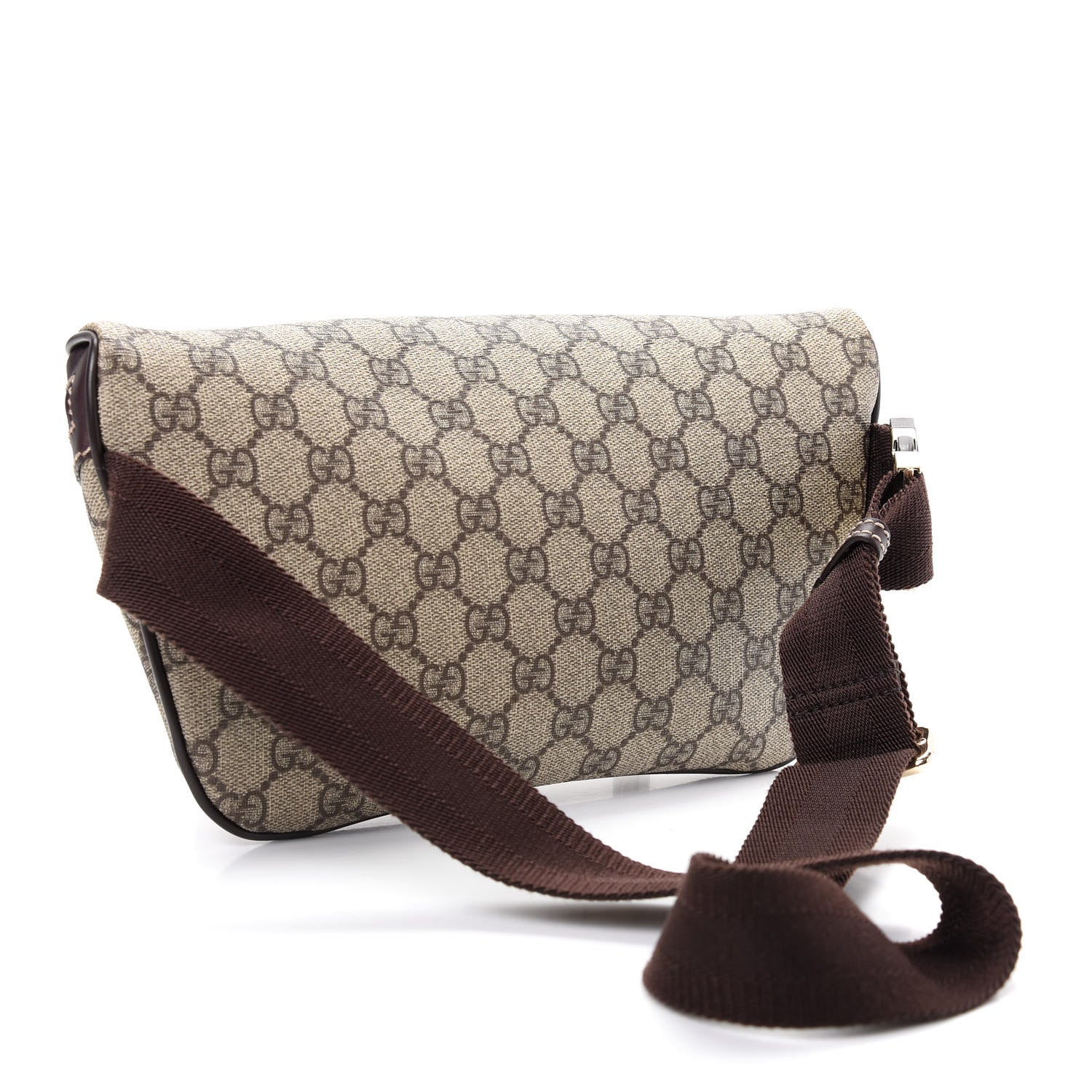 Gucci GG Supreme Monogram Belt Bag Dark Brown 3 of 9
