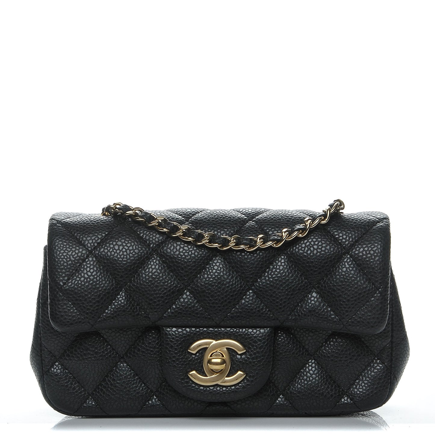 Caviar Quilted Extra Mini Flap Black
