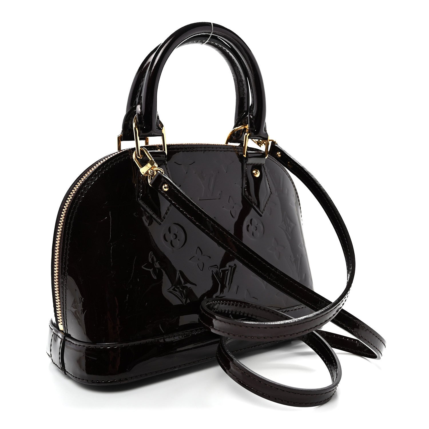Louis Vuitton Vernis Alma BB Amarante 3 of 10