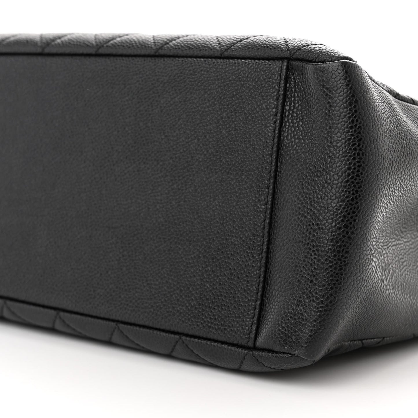 Caviar Quilted Grand Shopping Tote GST Black