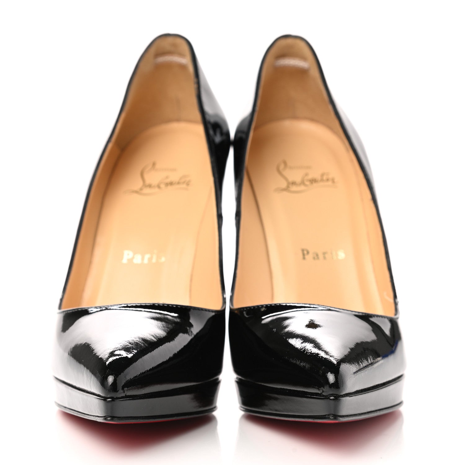 Christian Louboutin Patent Pigalle Plato 100 Pumps 36 Black 2 of 9
