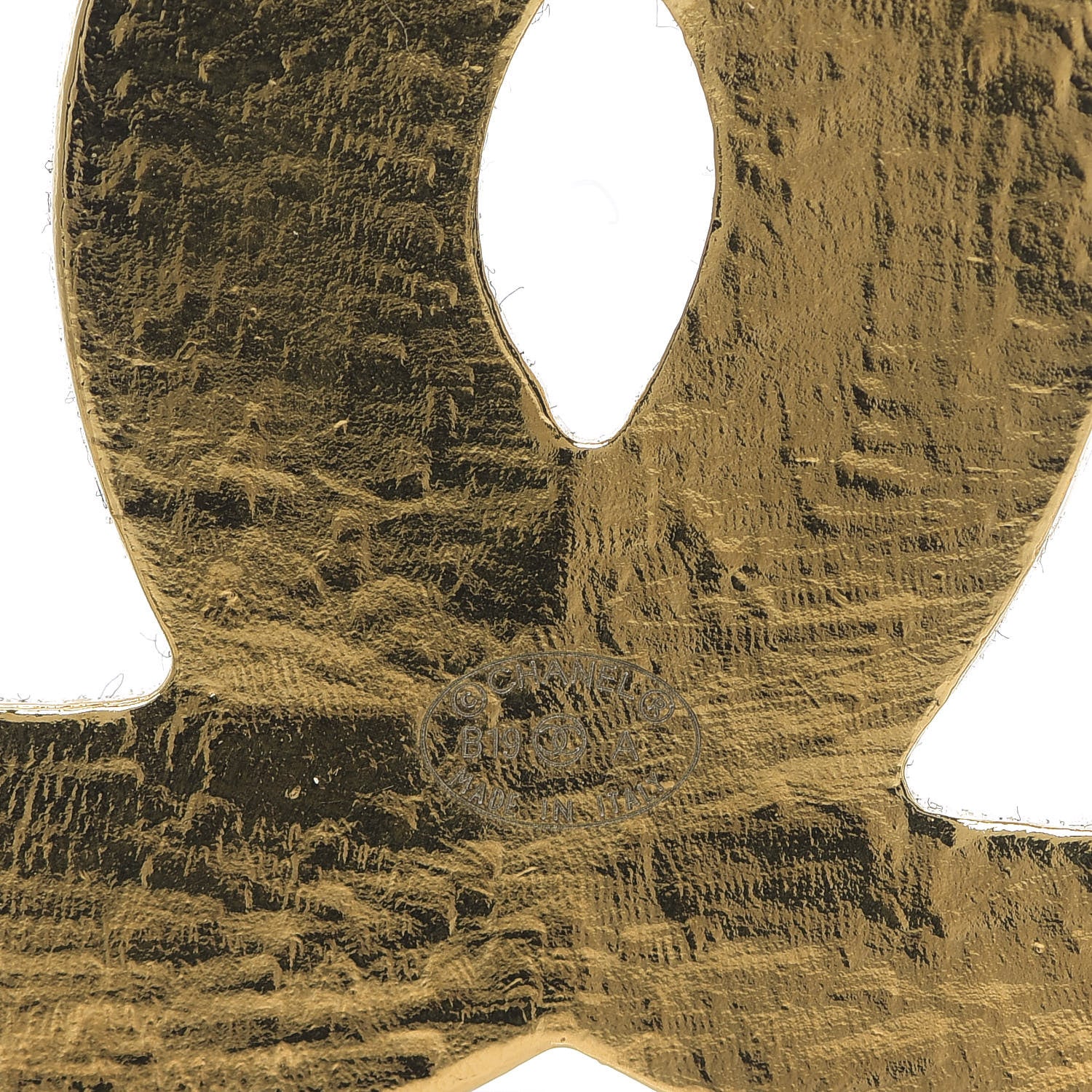 Chanel Gripoix Poured Glass Along The Nile CC Brooch Black Gold 3 of 3