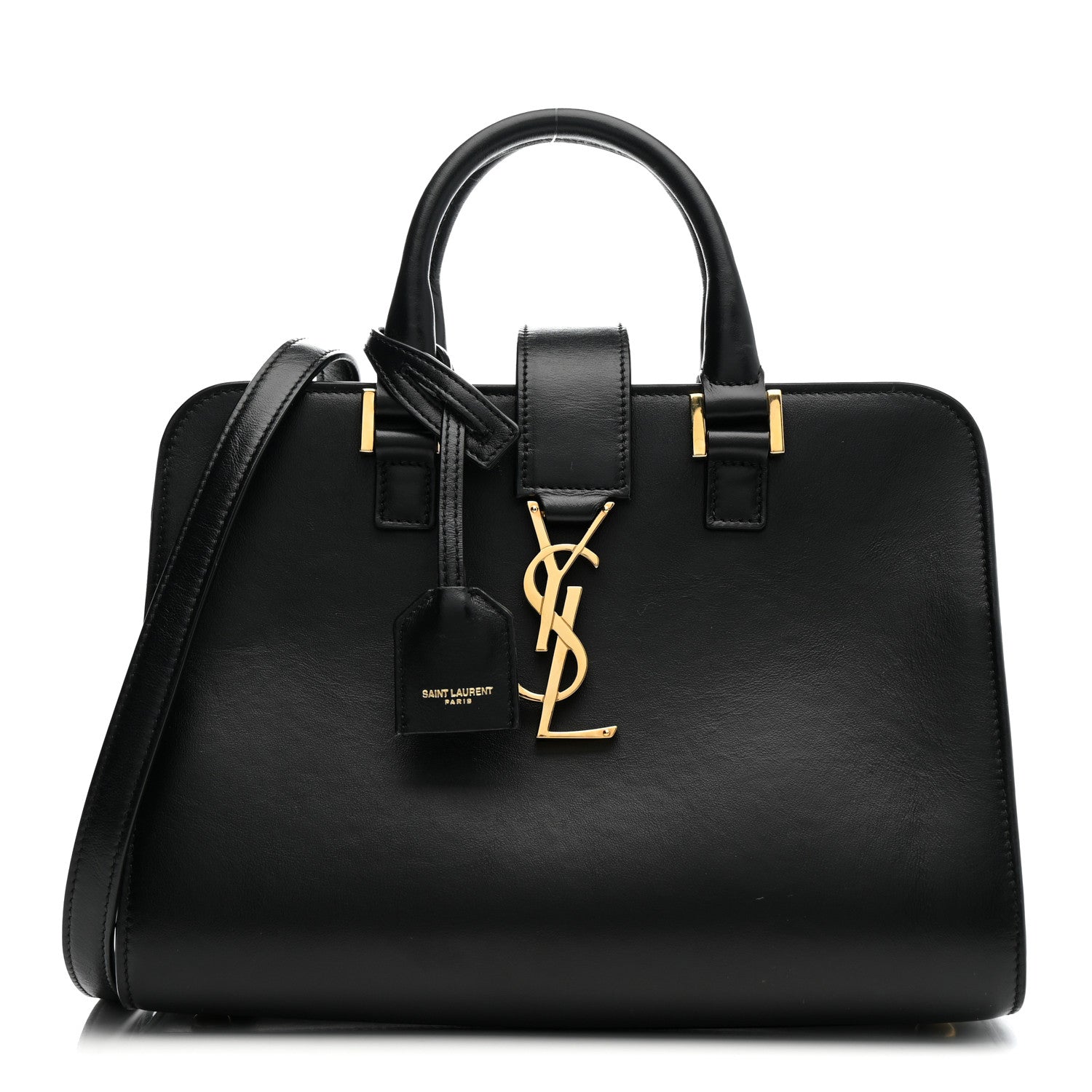 Saint Laurent Calfskin Monogram Baby Cabas Black 1 of 18
