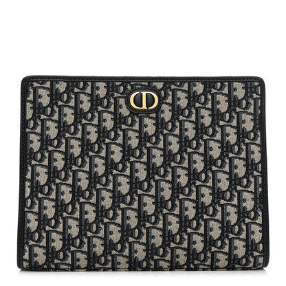 Christian Dior Oblique 30 Montaigne Pouch Blue 1 of 8