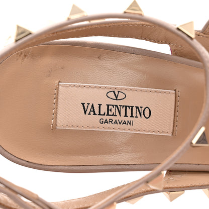 Valentino Garavani Patent Nappa Rockstud Ankle Strap 100mm Pumps 41 Rose Violet Poudre 8 of 11