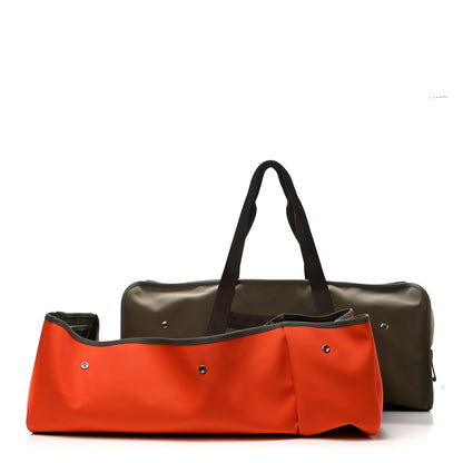 Hermes Toile Groom Boot And Helmet Bag Kaki Feu 1 of 12