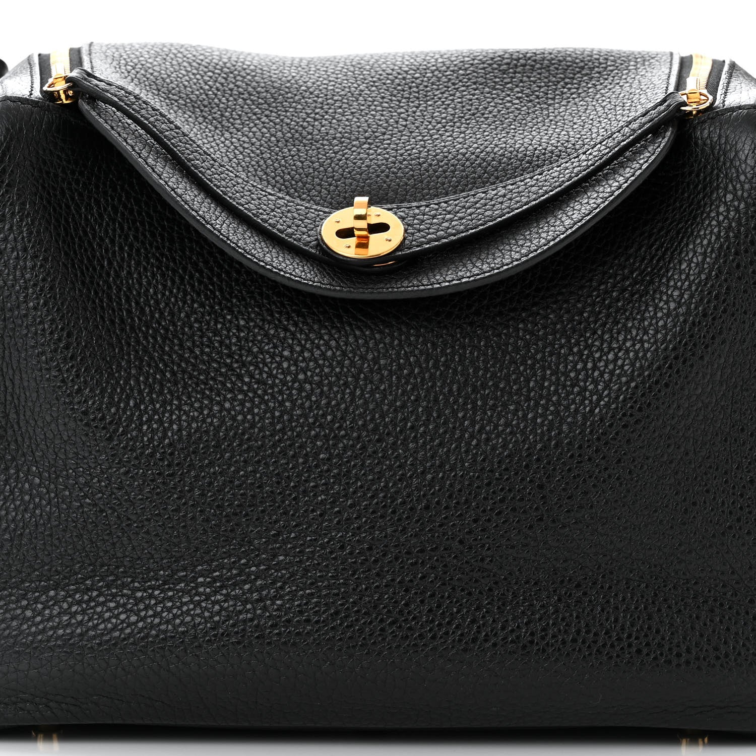 Hermes Taurillon Clemence Lindy 30 Black 8 of 10