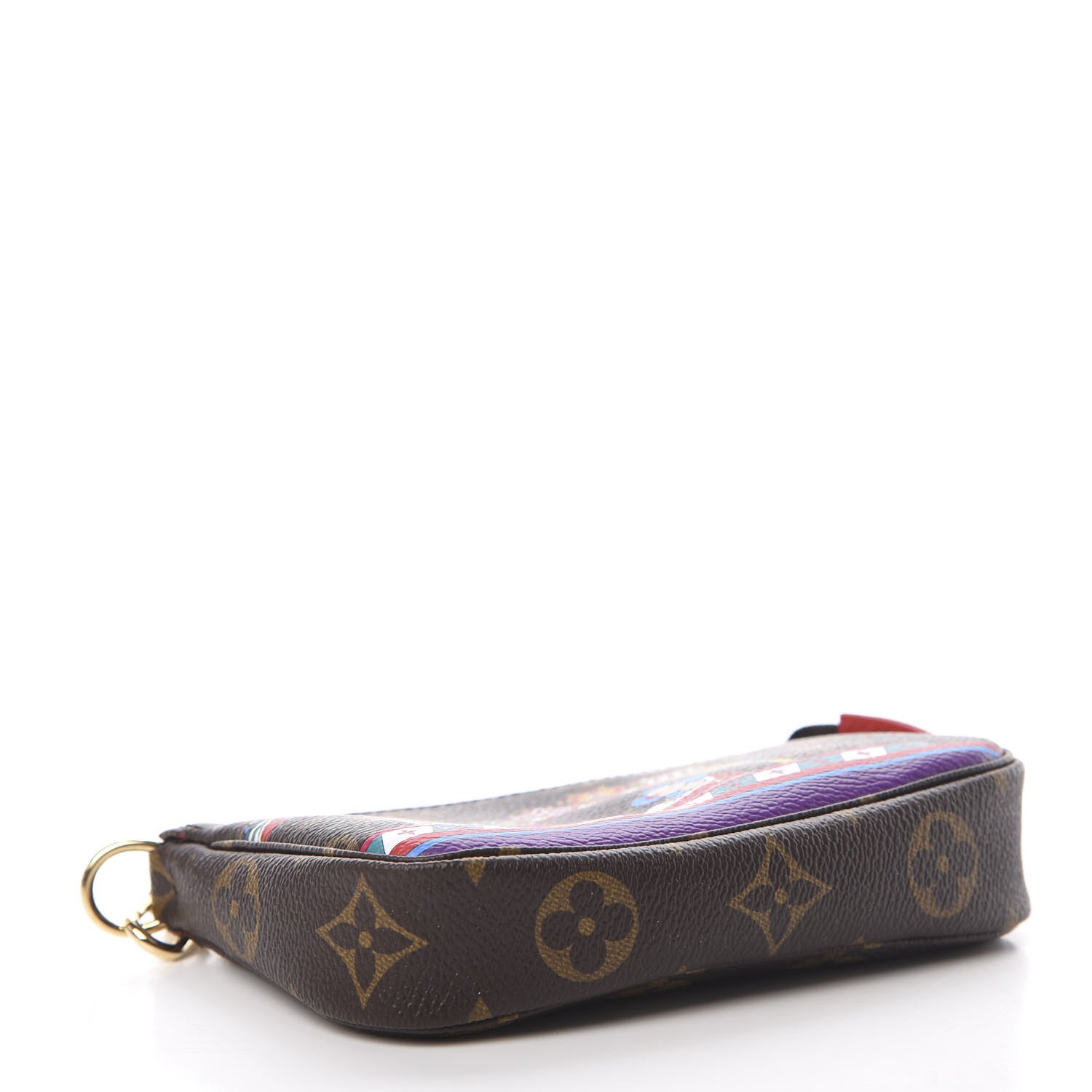 Louis Vuitton Monogram 2020 Christmas Animation Bumper Cars Mini Pochette Accessories Coquelicot 3 of 7