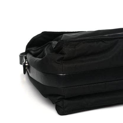 Prada Re-Nylon Vitello Padded Large Flap Shoulder Bag Black 7 of 8