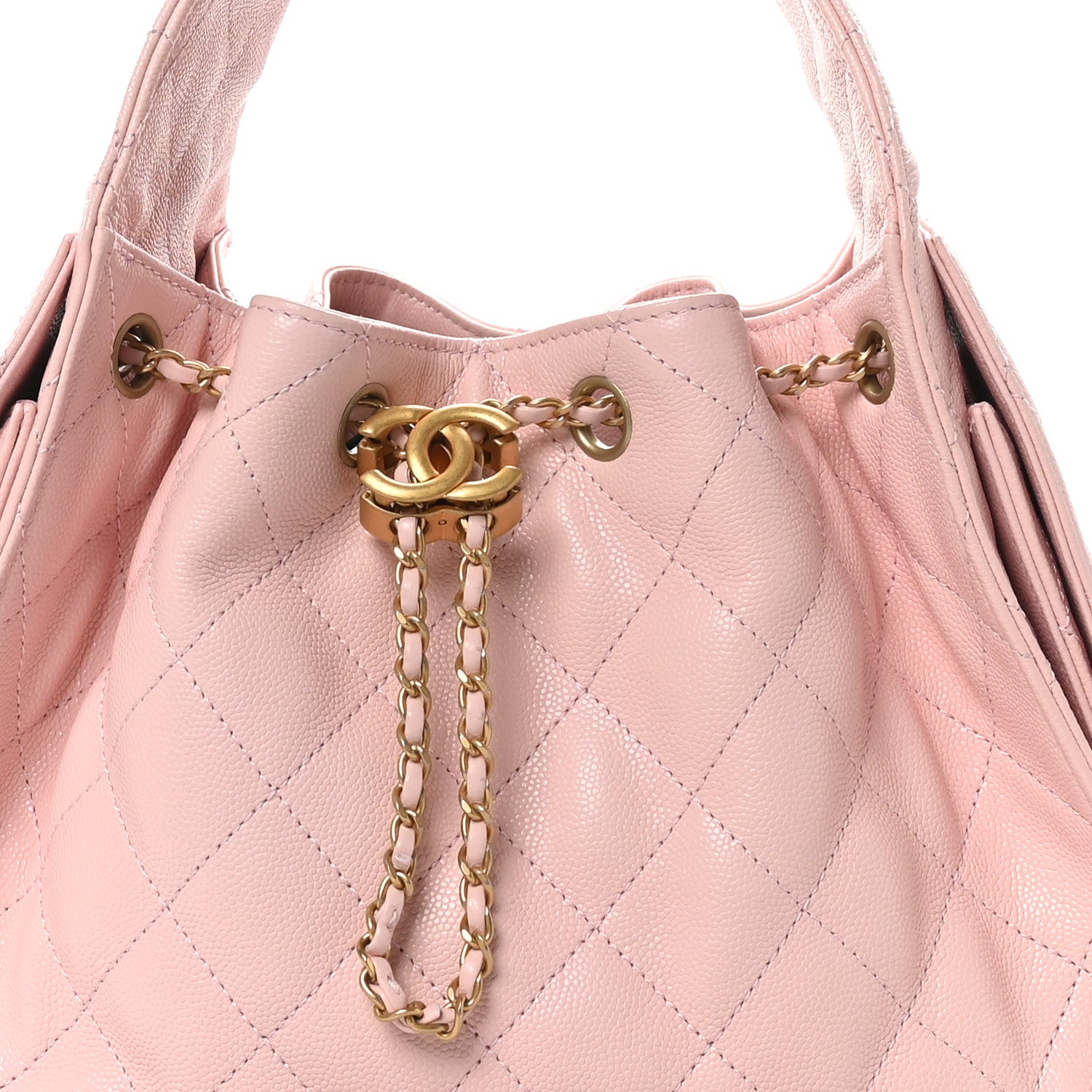 Chanel Caviar Quilted Small Chanel 25 Handbag Light Pink 8 of 10