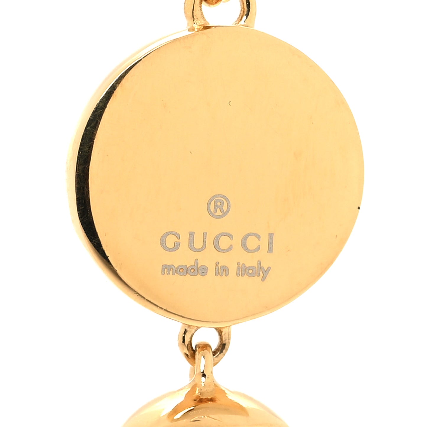 Metal Enamel Blondie Pendant Necklace Gold Black