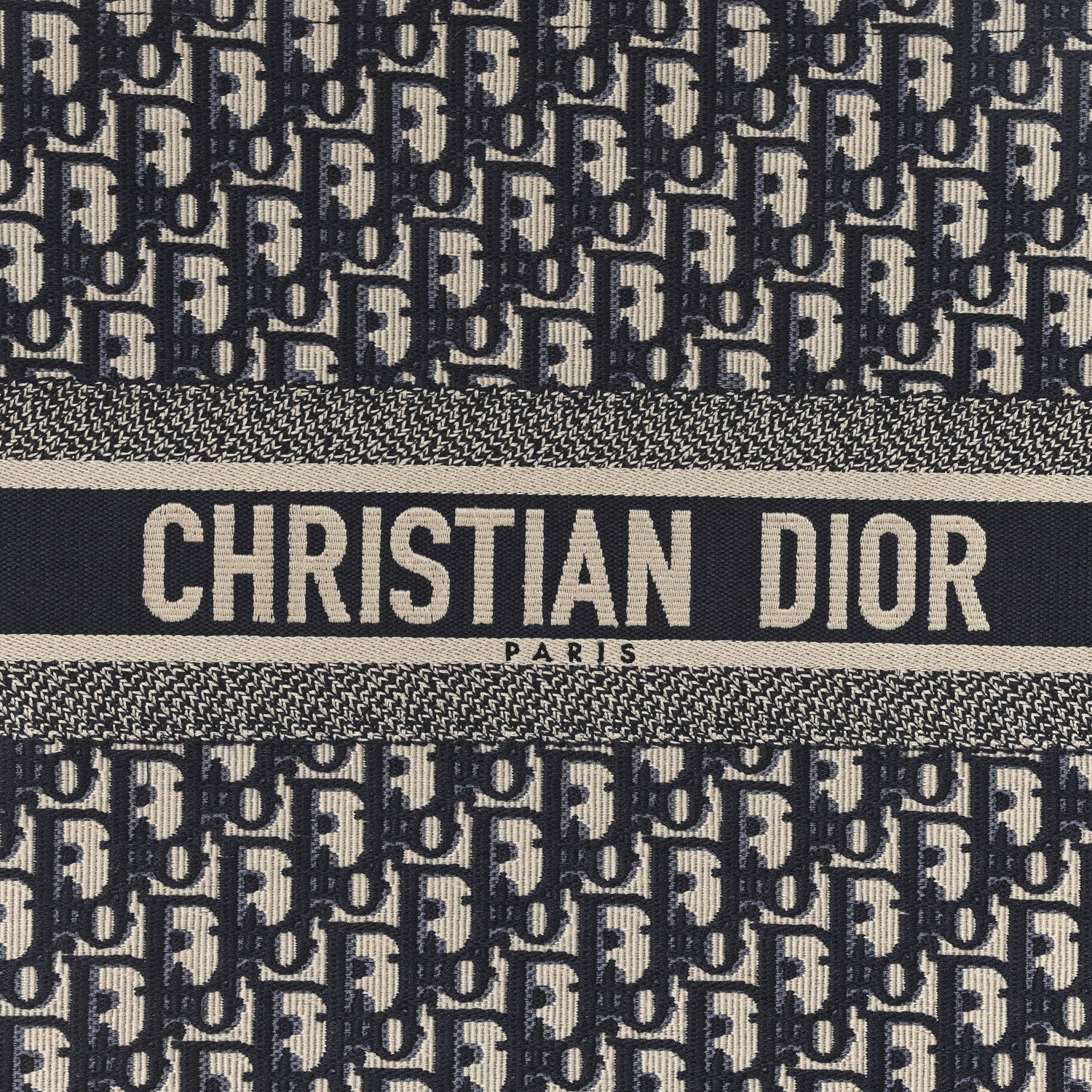 Christian Dior Oblique Large Book Tote Blue Multicolor 7 of 12