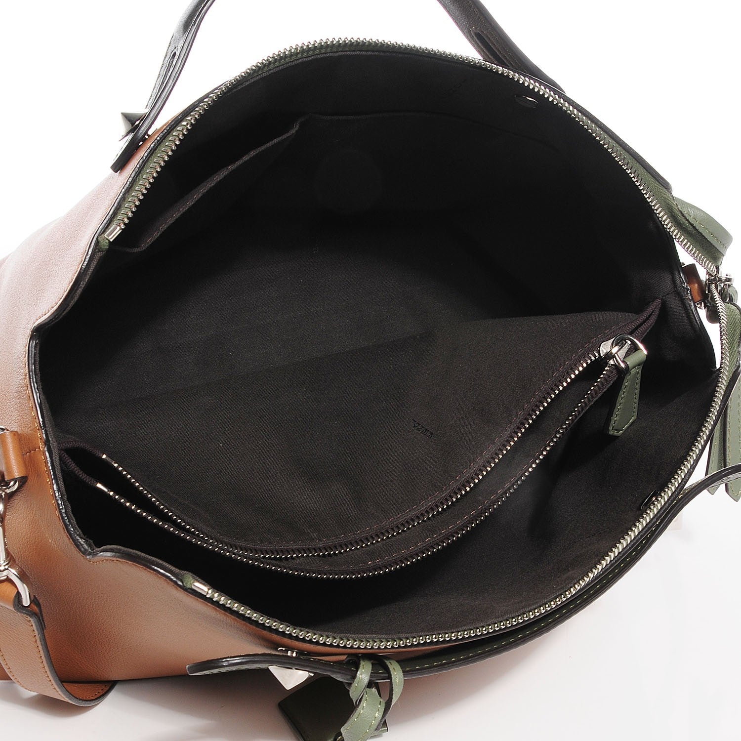 Fendi Vitello Dolce 4 Color Large By The Way Boston Bag Orzo Multicolor 5 of 11