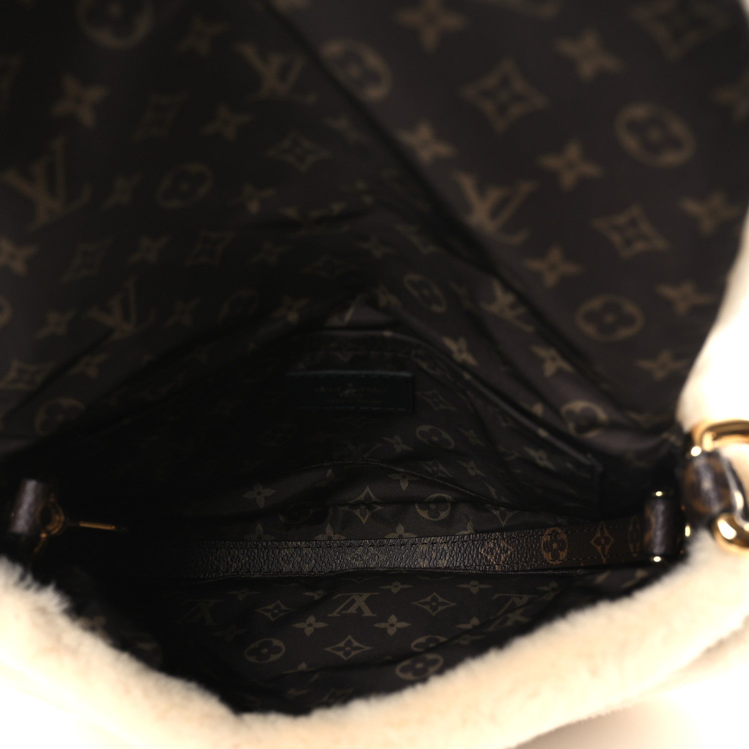 Louis Vuitton Shearling Monogram Sunset Cream 7 of 18
