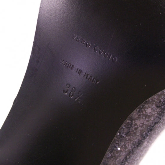 Miu Miu Glitter Strappy Pumps Silver 5 of 6