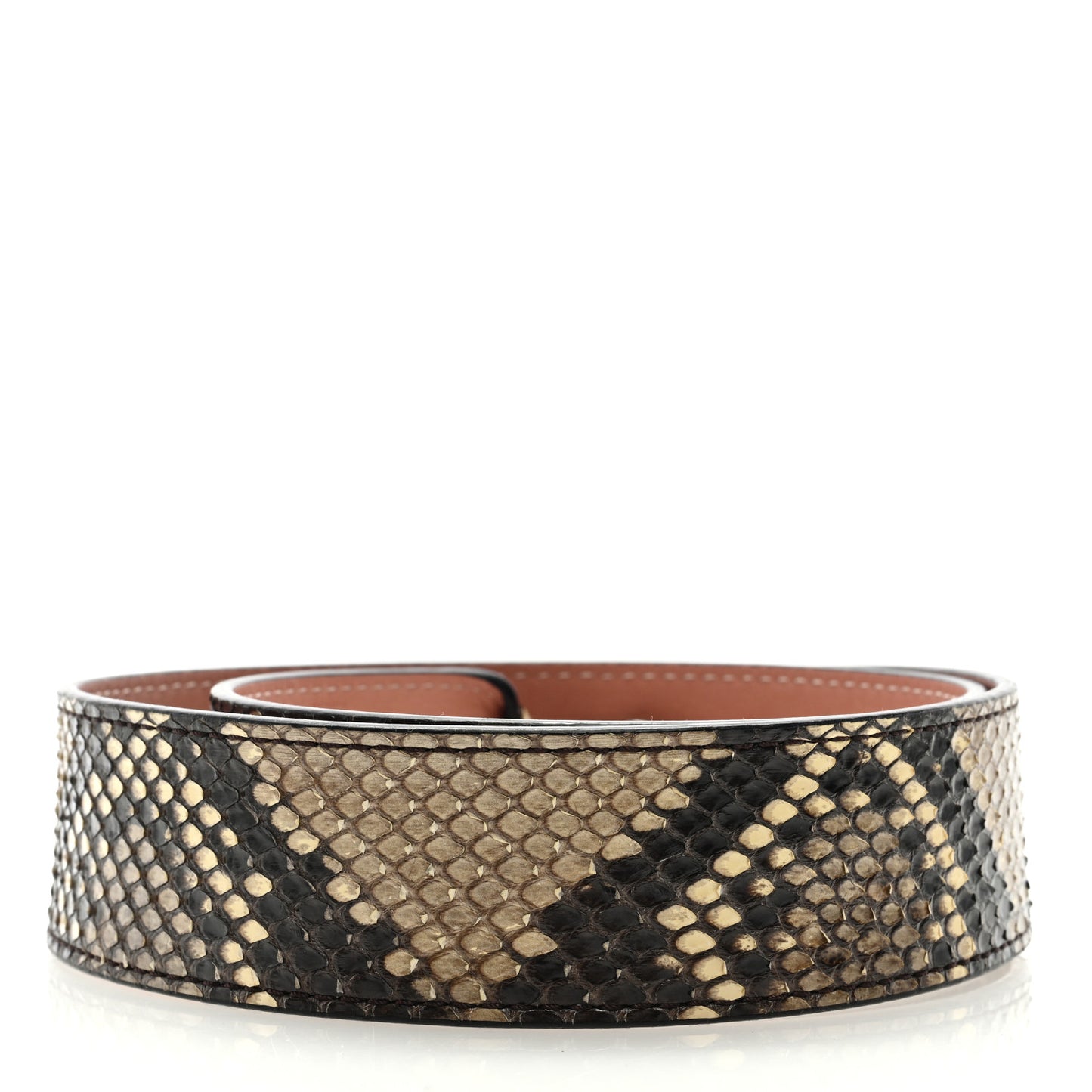 Snakeskin Bandouliere Shoulder Strap Natural